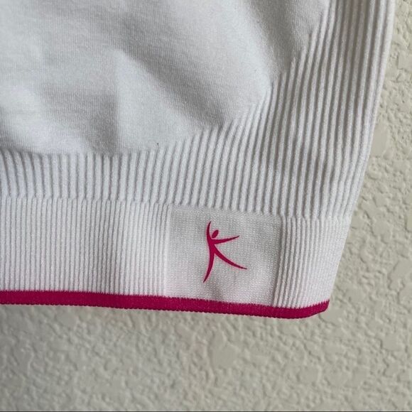 Danskin Now White Sports Bra, Size large - Picture 7 of 8